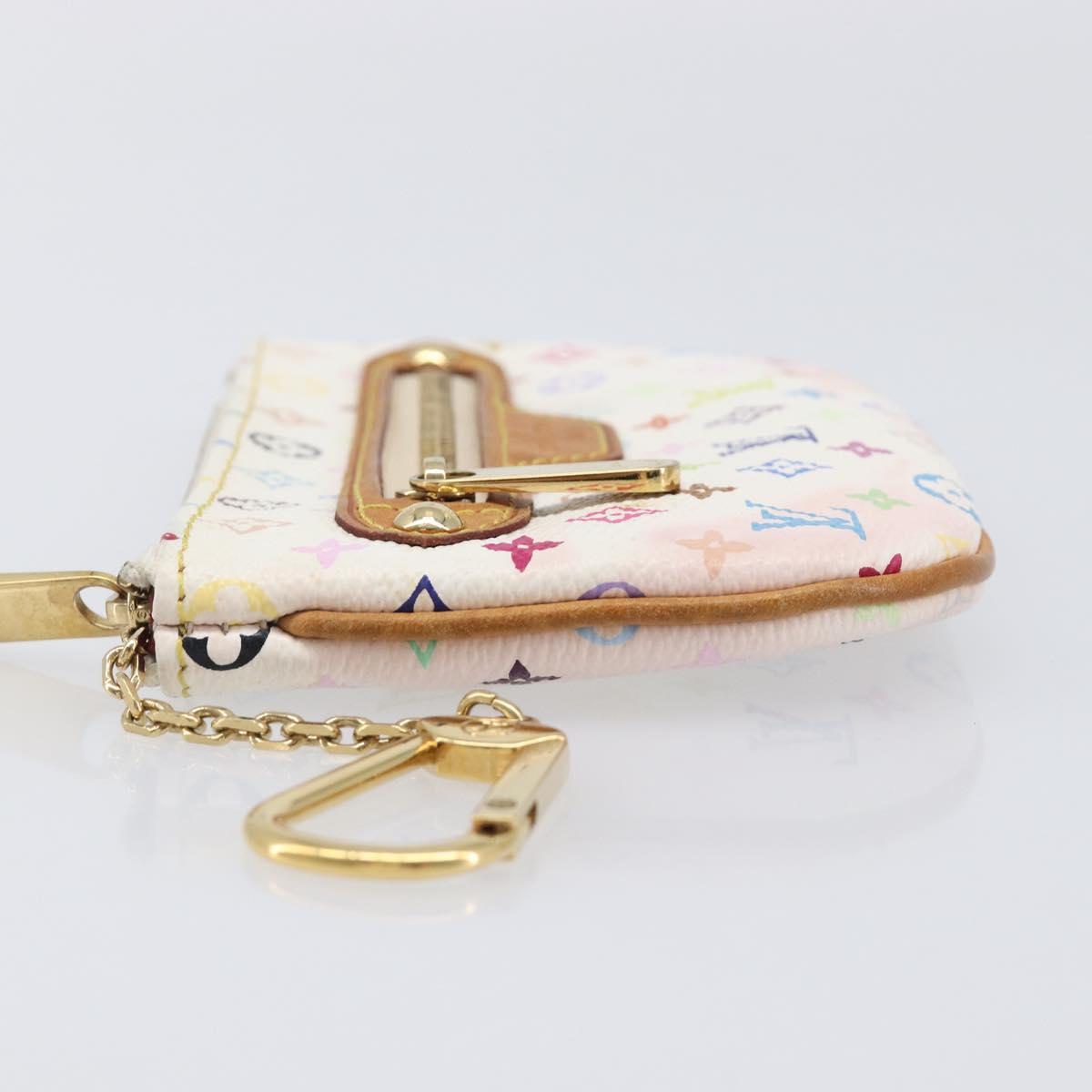 LOUIS VUITTON Monogram Multicolor Pochette MM Pouch White M60028 LV Auth 204245