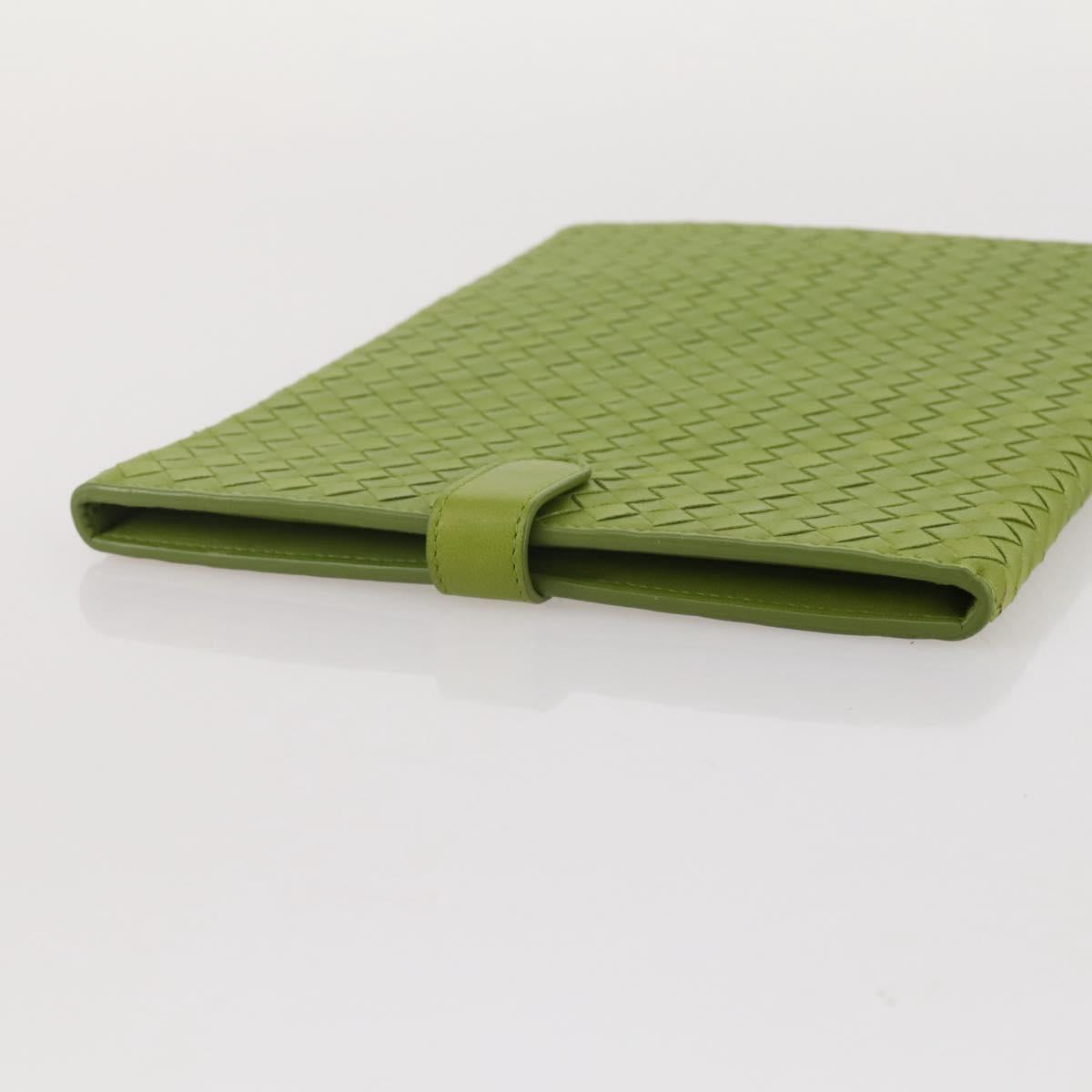 BOTTEGA VENETA INTRECCIATO iPad Case Leather Green Auth 204255