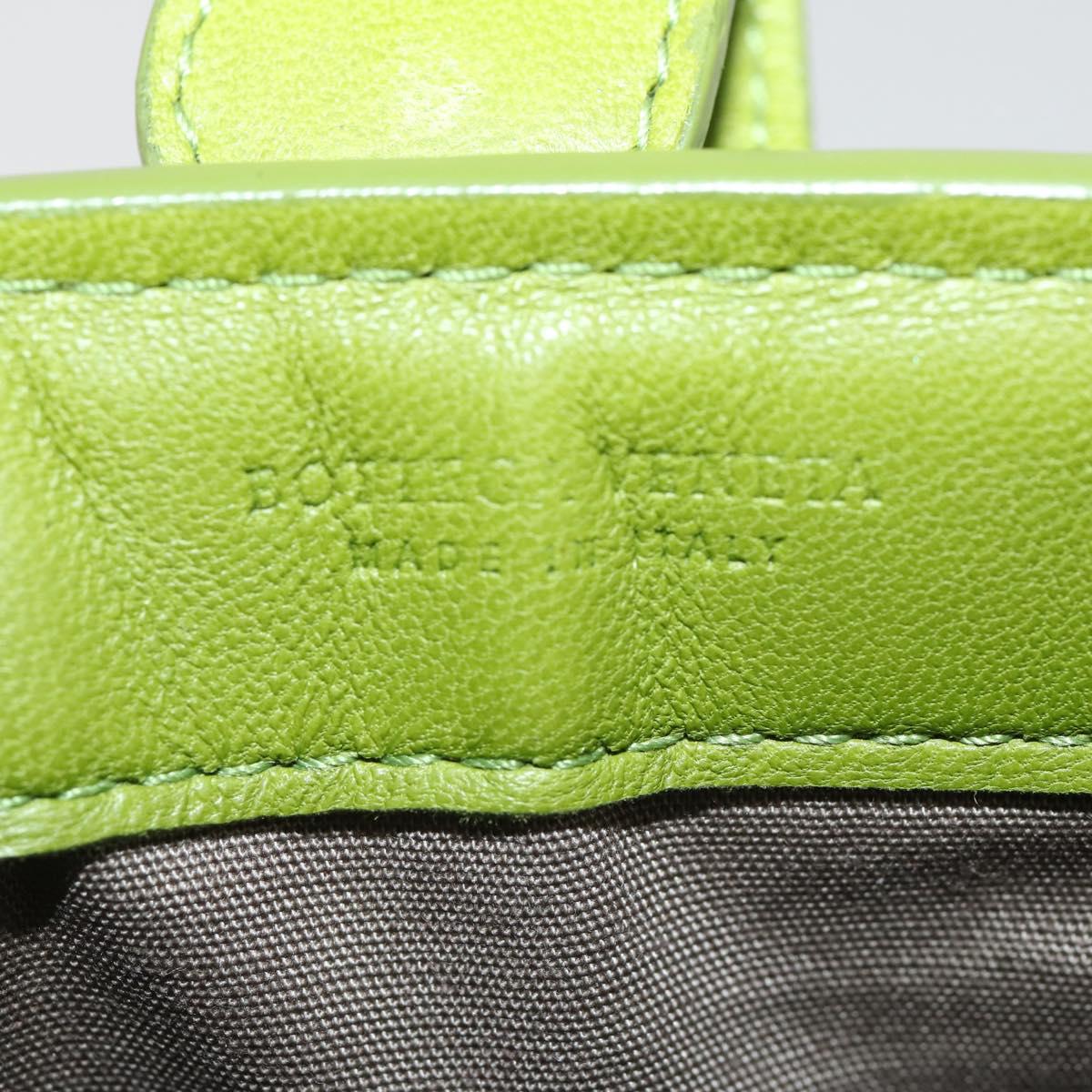 BOTTEGA VENETA INTRECCIATO iPad Case Leather Green Auth 204255