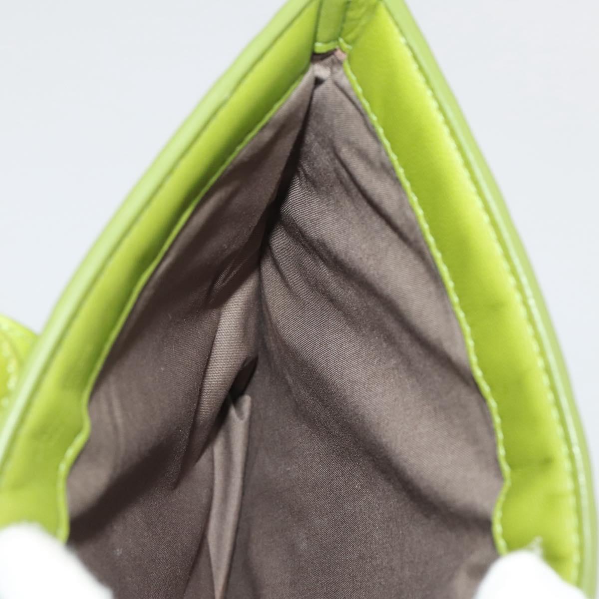 BOTTEGA VENETA INTRECCIATO iPad Case Leather Green Auth 204255