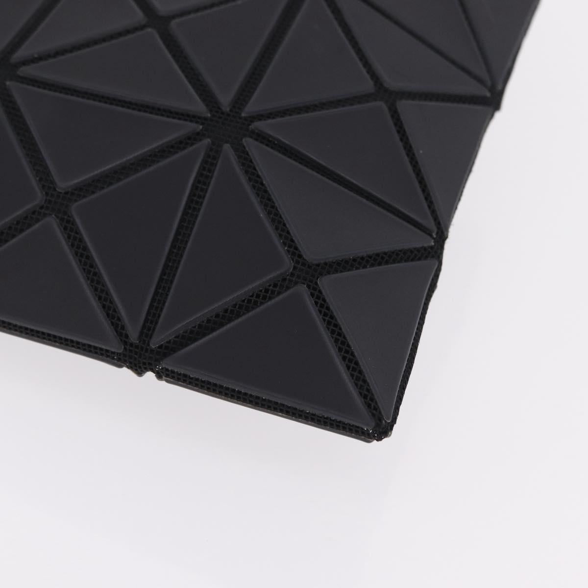 ISSEY MIYAKE BAO BAO Clutch Bag PVC Leather Black Silver Auth 204271A