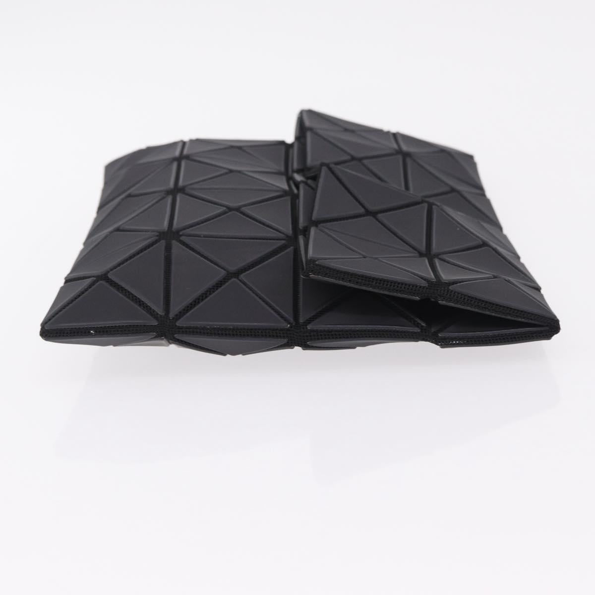 ISSEY MIYAKE BAO BAO Clutch Bag PVC Leather Black Silver Auth 204271A