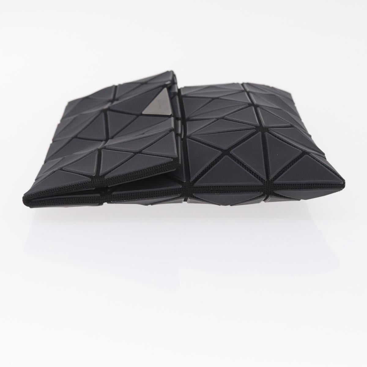 ISSEY MIYAKE BAO BAO Clutch Bag PVC Leather Black Silver Auth 204271A