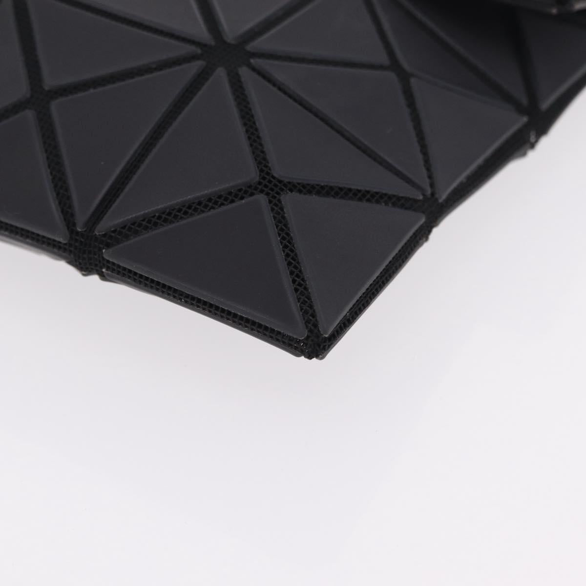 ISSEY MIYAKE BAO BAO Clutch Bag PVC Leather Black Silver Auth 204271A