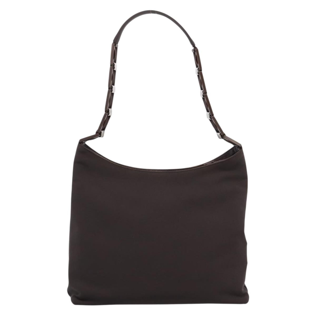 Salvatore Ferragamo Shoulder Bag Leather Canvas 3 Set Black Brown Auth 204276