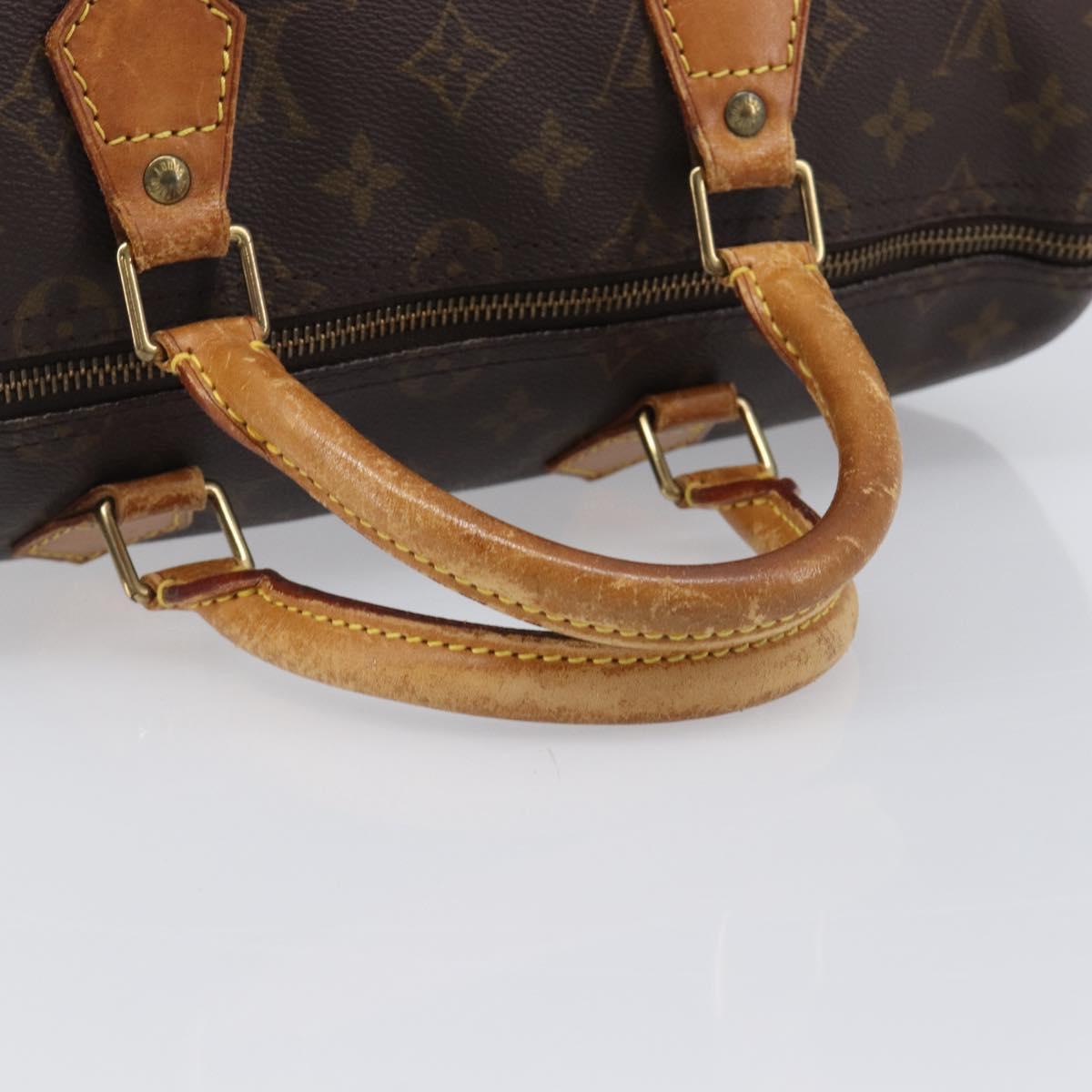 LOUIS VUITTON Monogram Speedy 30 Hand Bag M41526 LV Auth 204292