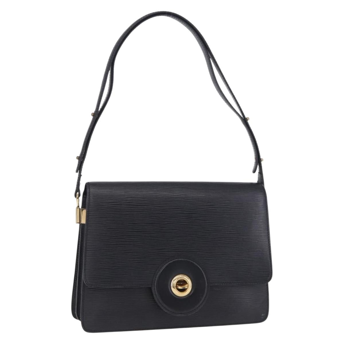 LOUIS VUITTON Epi Free Run Shoulder Bag Black M52402 LV Auth 204301