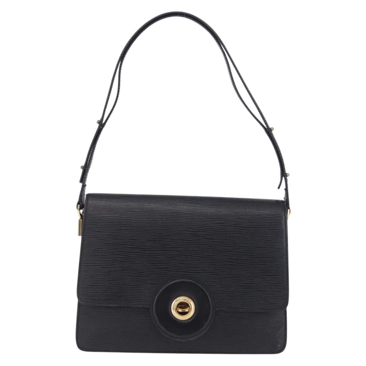 LOUIS VUITTON Epi Free Run Shoulder Bag Black M52402 LV Auth 204301