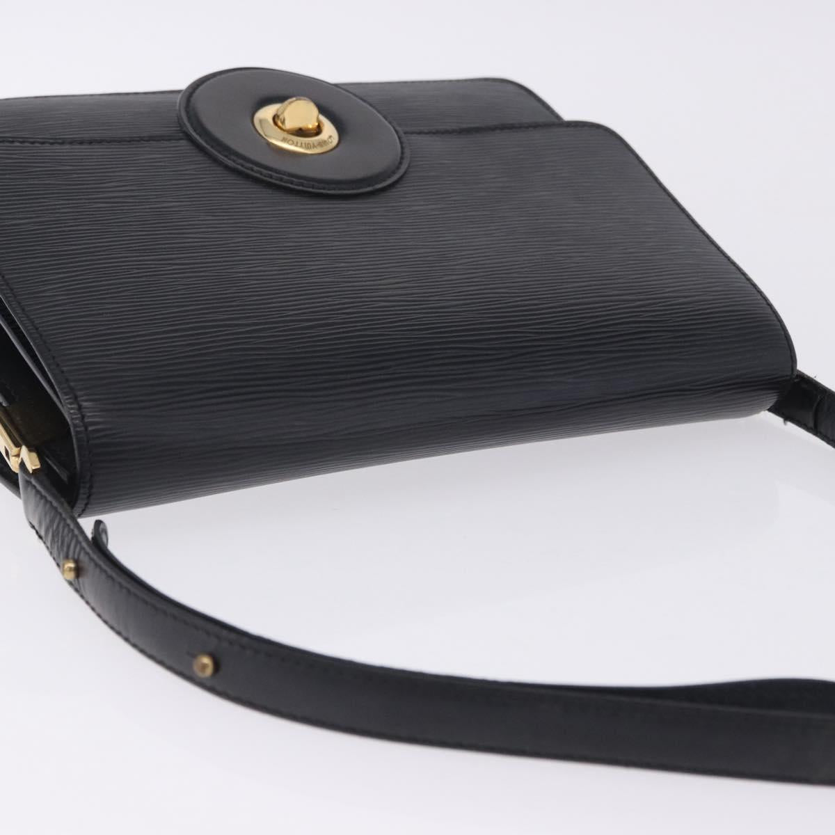 LOUIS VUITTON Epi Free Run Shoulder Bag Black M52402 LV Auth 204301