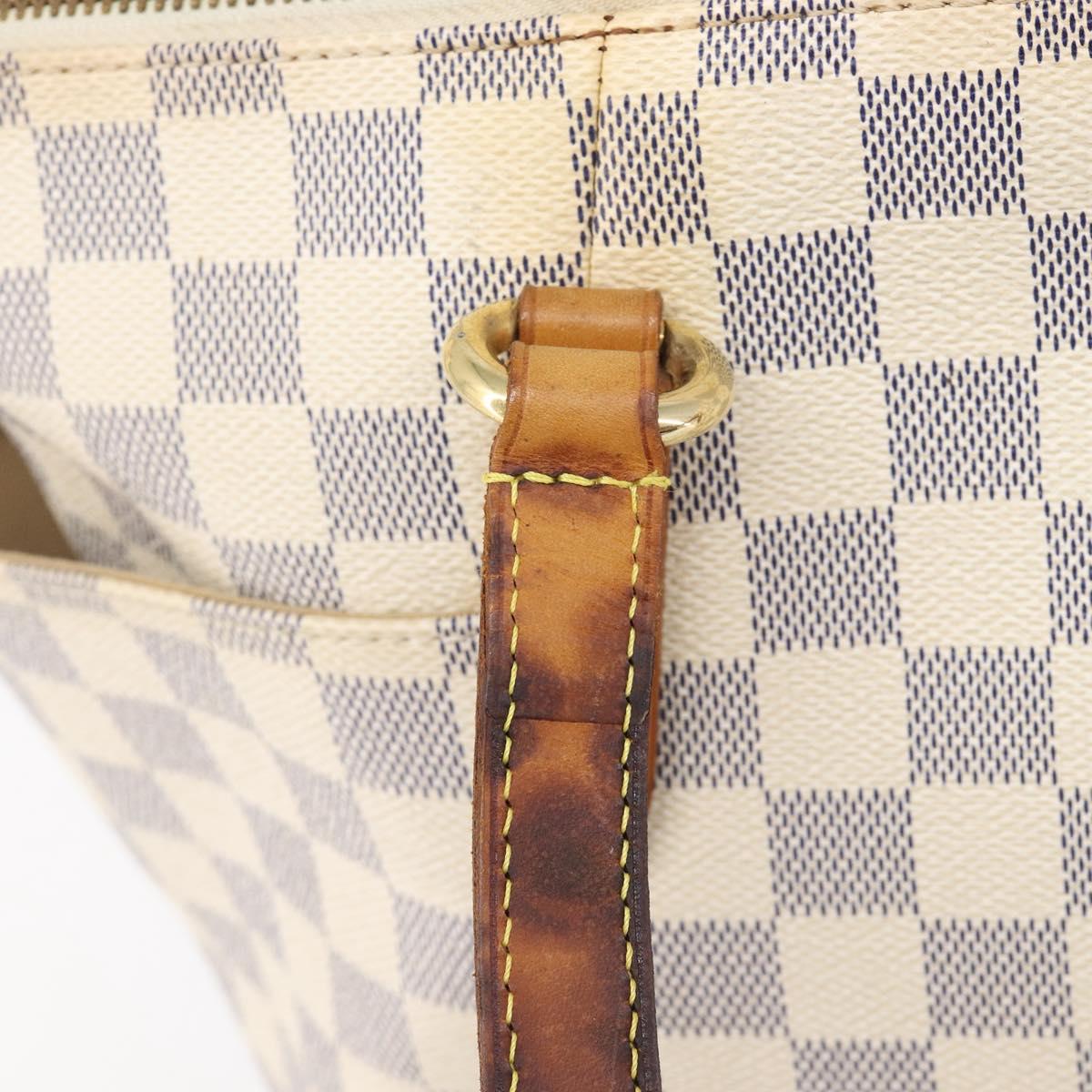 LOUIS VUITTON Damier Azur Totally PM Tote Bag N41280 LV Auth 204311