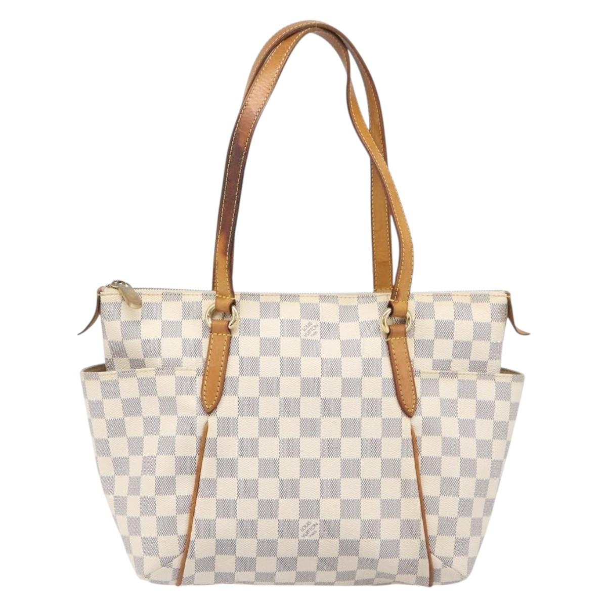 LOUIS VUITTON Damier Azur Totally PM Tote Bag N41280 LV Auth 204311