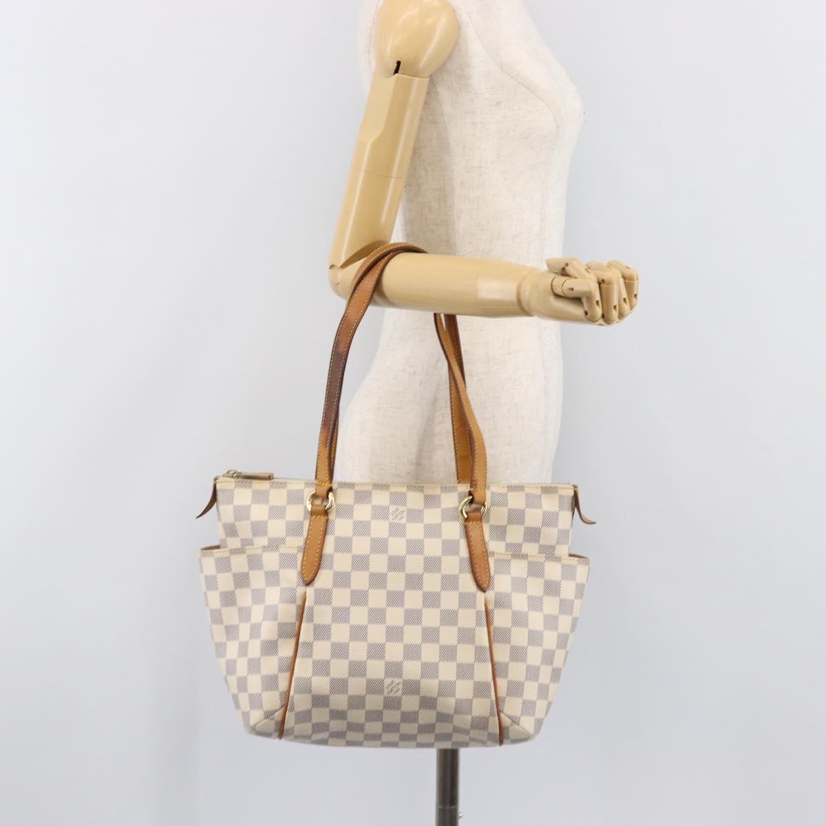 LOUIS VUITTON Damier Azur Totally PM Tote Bag N41280 LV Auth 204311