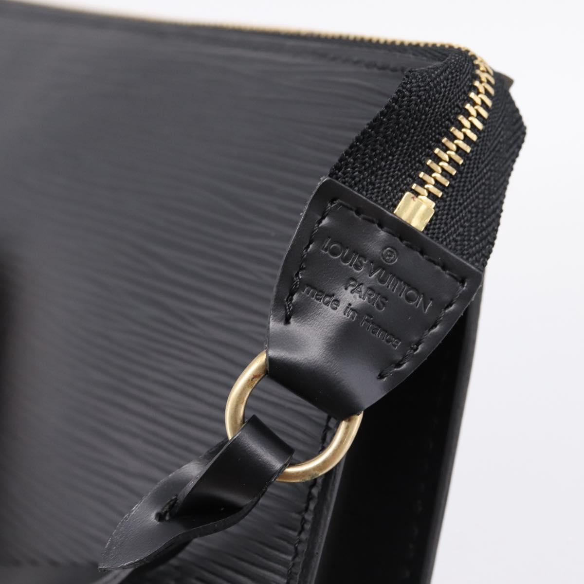 LOUIS VUITTON Epi Pochette Accessoires Pouch Black M52982 LV Auth 204322V