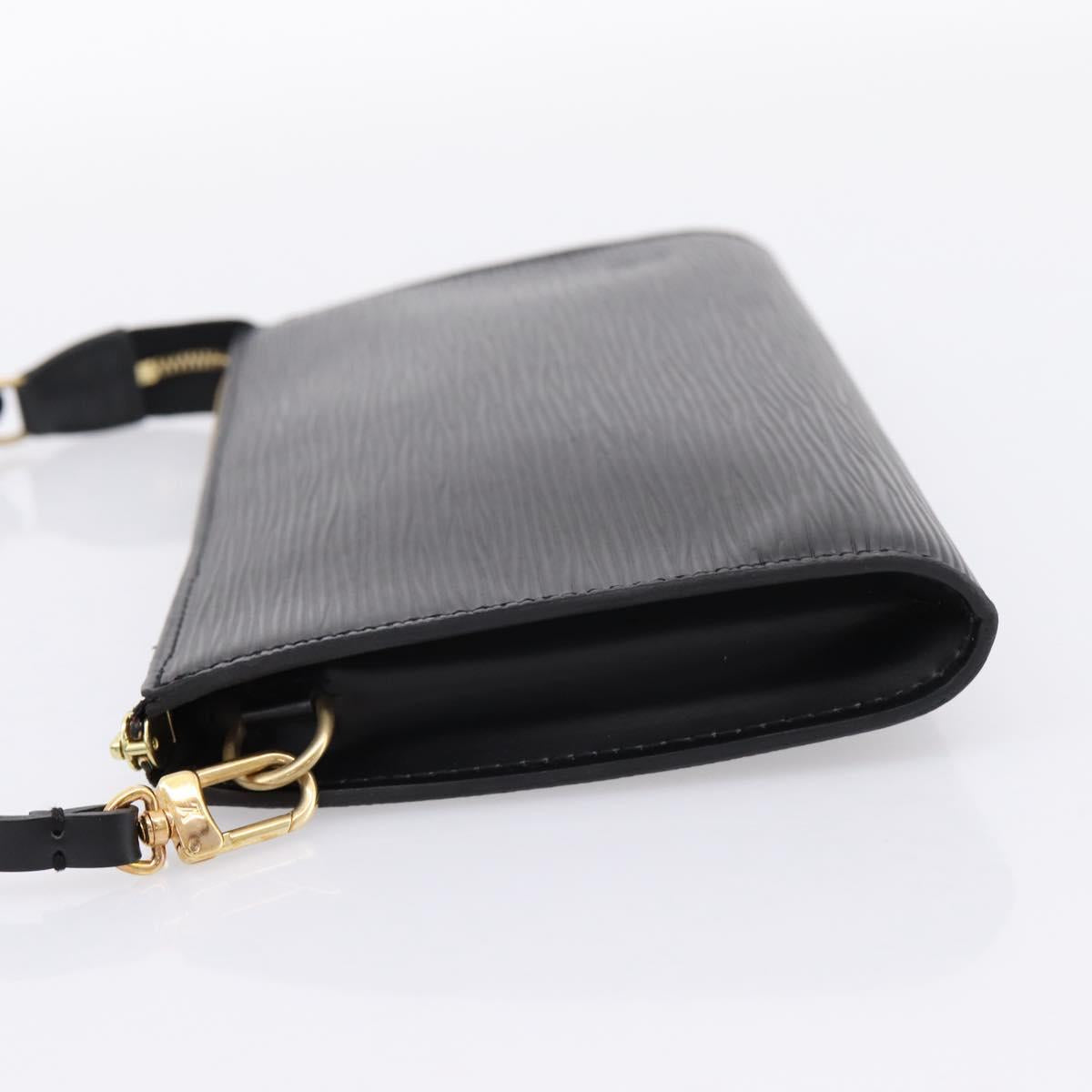 LOUIS VUITTON Epi Pochette Accessoires Pouch Black M52982 LV Auth 204322V