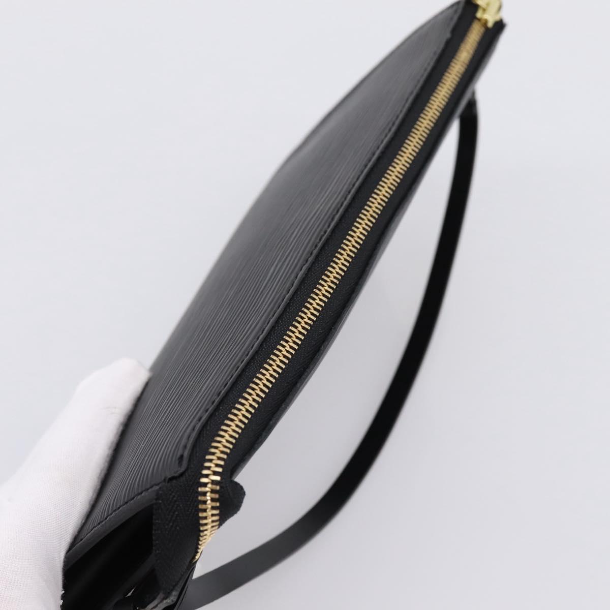 LOUIS VUITTON Epi Pochette Accessoires Pouch Black M52982 LV Auth 204322V