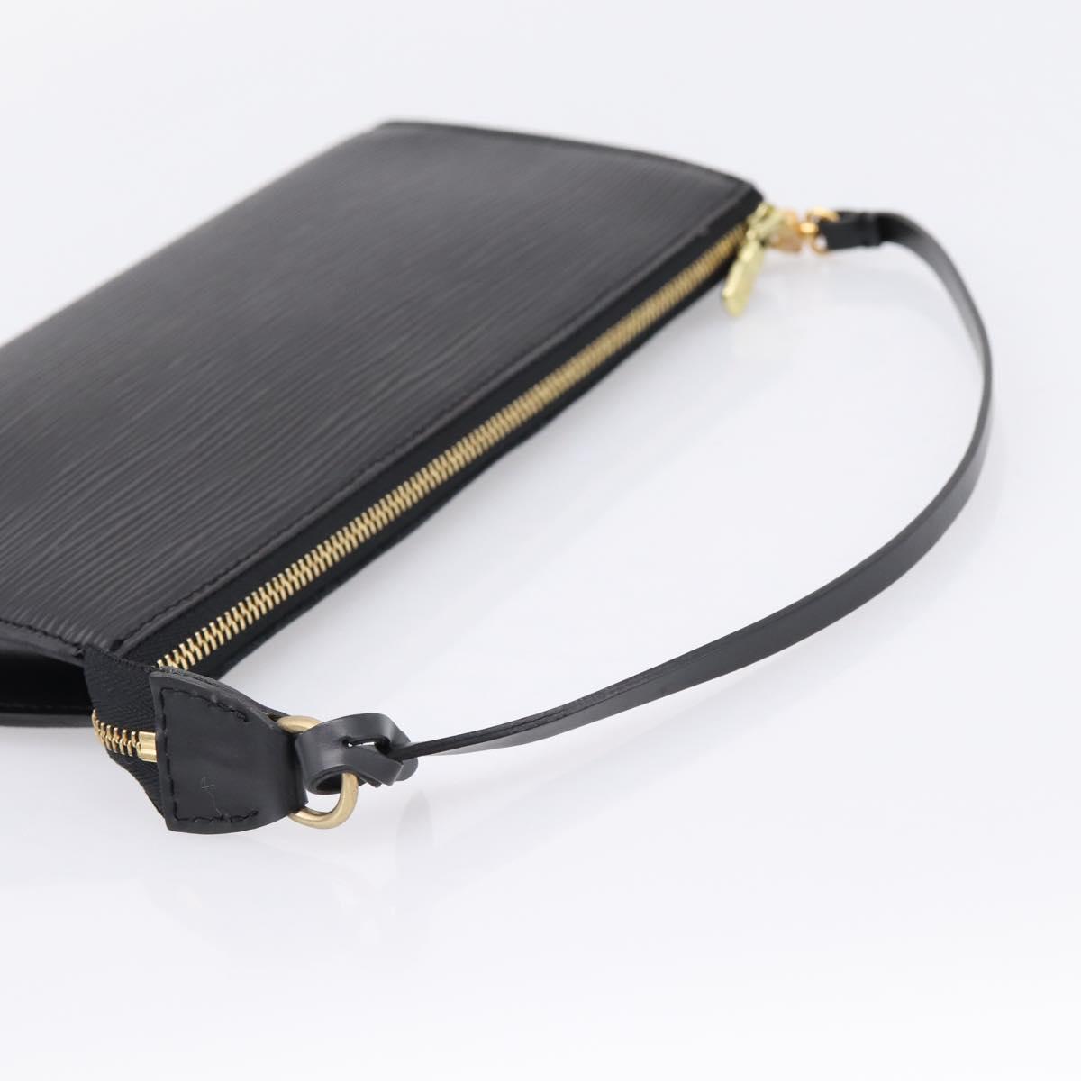 LOUIS VUITTON Epi Pochette Accessoires Pouch Black M52982 LV Auth 204322V