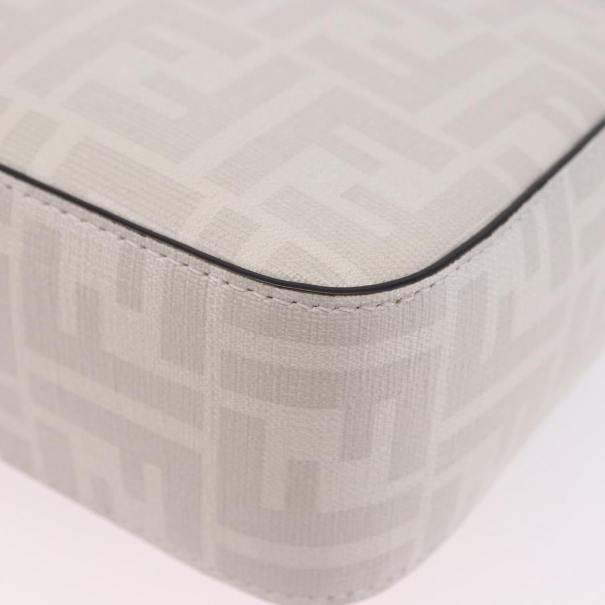 FENDI Zucca Canvas Mamma Baguette Bag PVC 2way Antonio Lopez White Auth 204325M