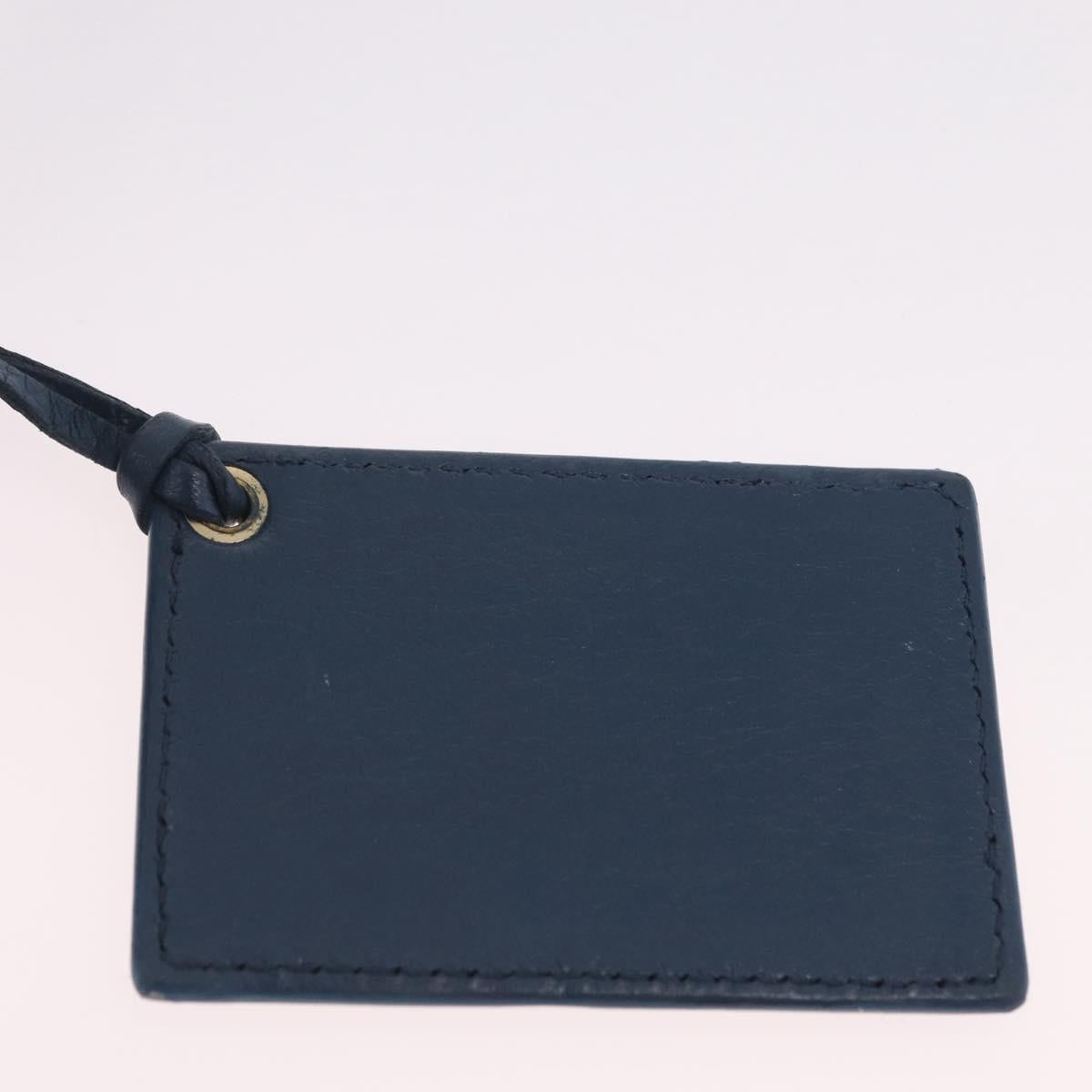BALENCIAGA Giant Mini cCty Hand Bag Leather 2way Blue Gold 309544 Auth 204329M