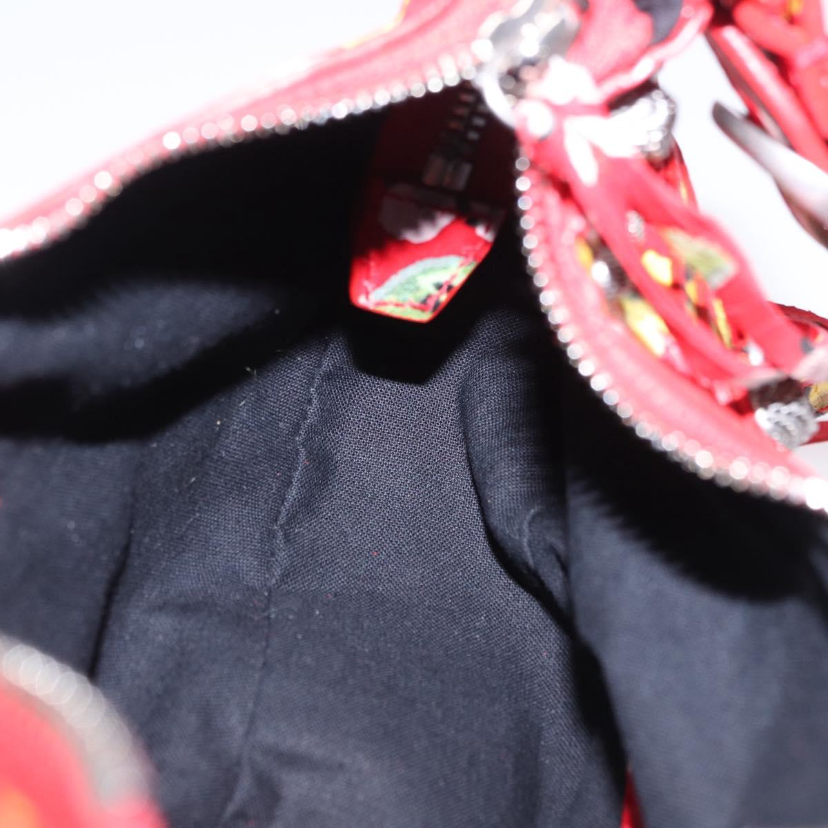 BALENCIAGA le Cagoule Shoulder Bag Leather Red 671309 Auth 204330SAM