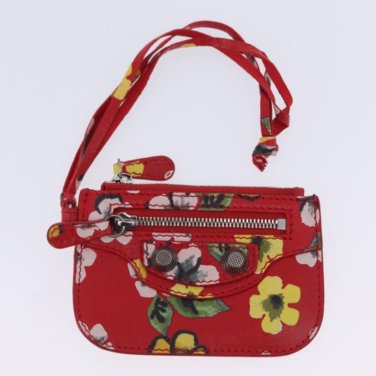 BALENCIAGA le Cagoule Shoulder Bag Leather Red 671309 Auth 204330SAM