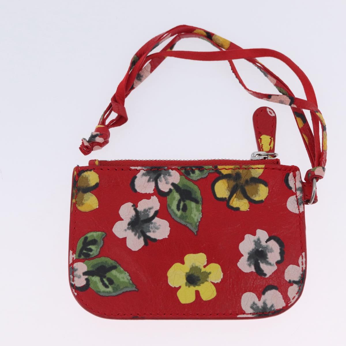 BALENCIAGA le Cagoule Shoulder Bag Leather Red 671309 Auth 204330SAM