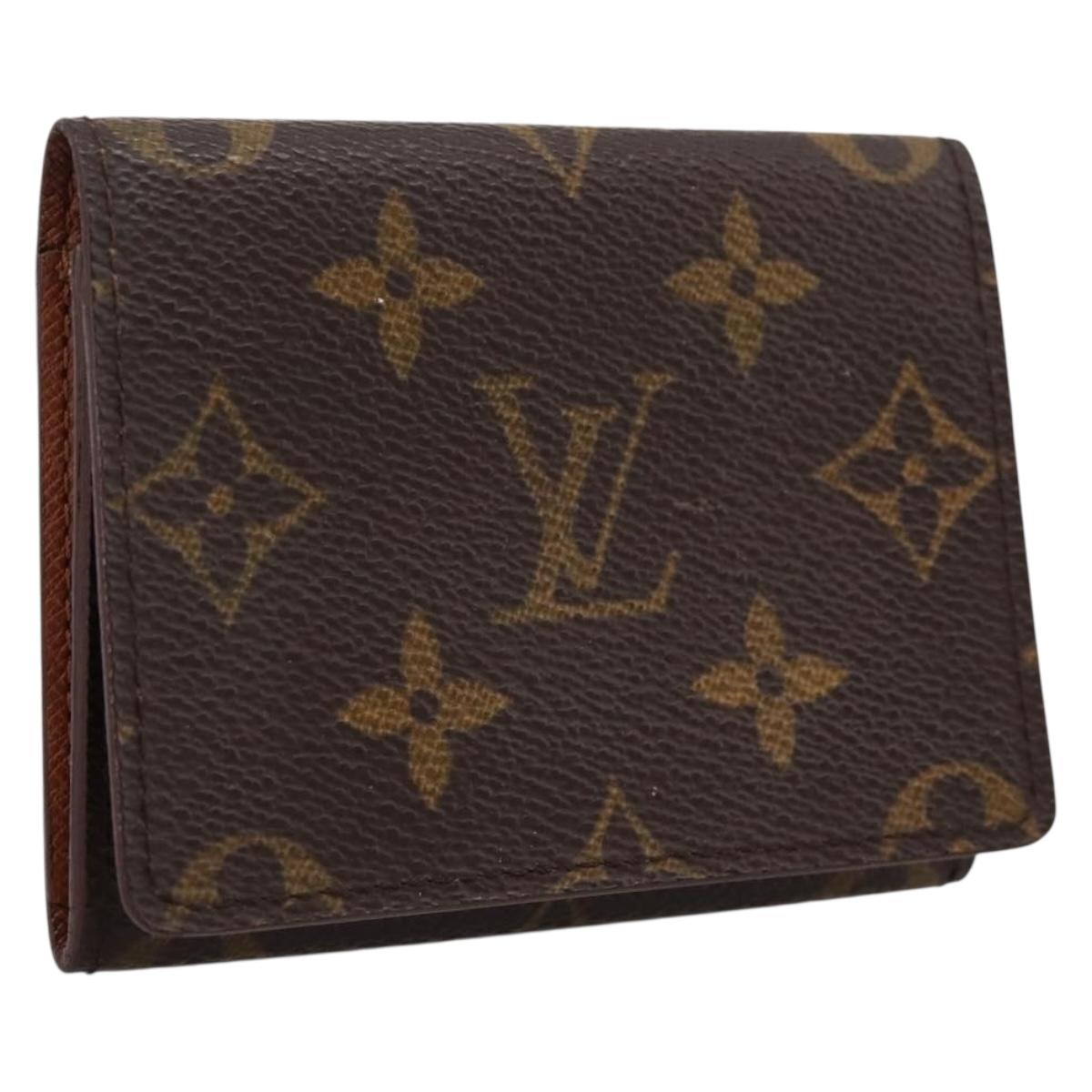 LOUIS VUITTON Monogram Anvelop Cult De Vuitto Card Case M62920 LV Auth 204343