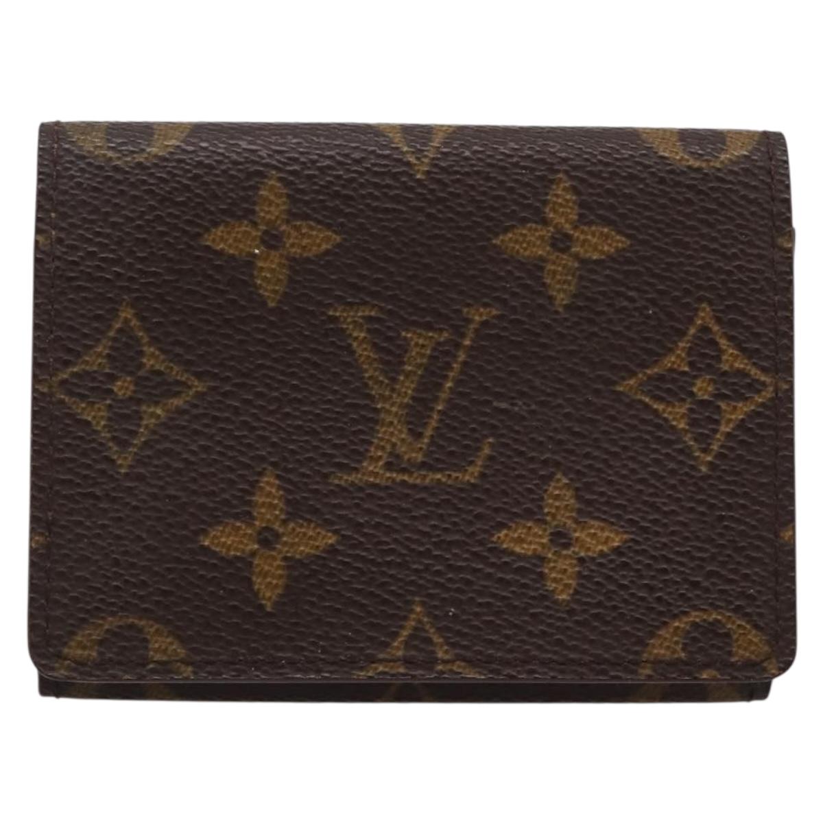 LOUIS VUITTON Monogram Anvelop Cult De Vuitto Card Case M62920 LV Auth 204343