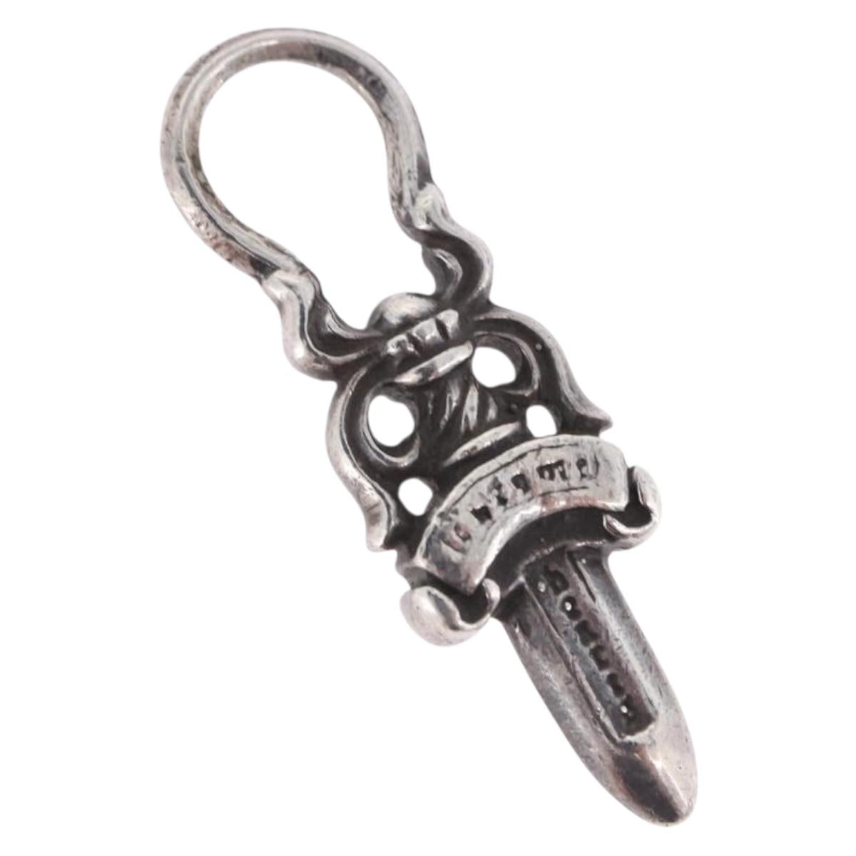 Chrome Hearts Dagger Pendant Top Ag925 Silver Auth 204344M