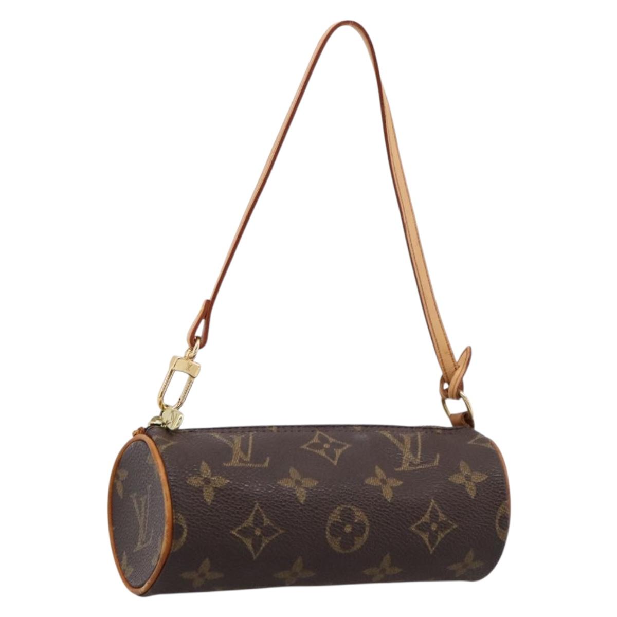 LOUIS VUITTON Monogram Papillon Pouch LV Auth 204347