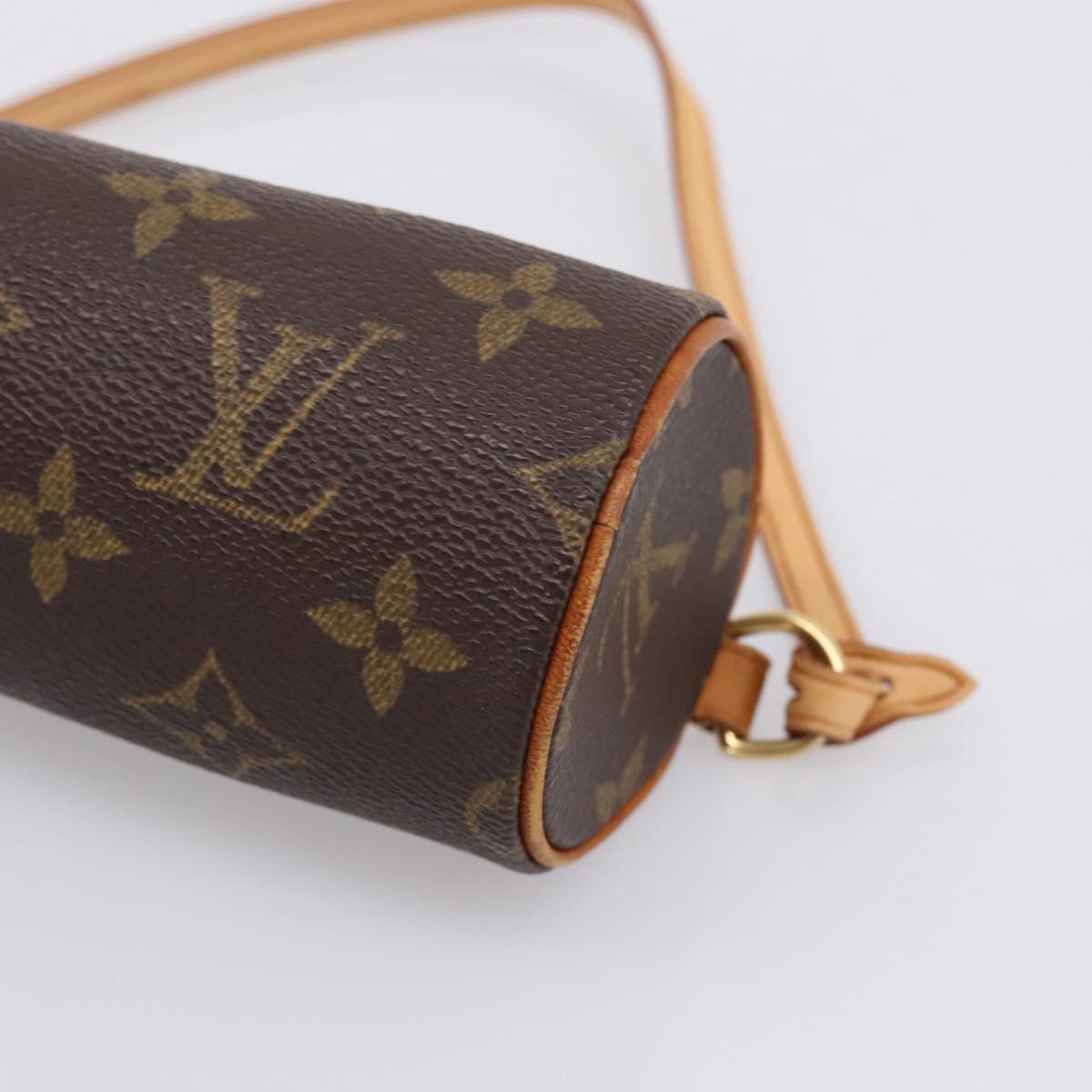 LOUIS VUITTON Monogram Papillon Pouch LV Auth 204347