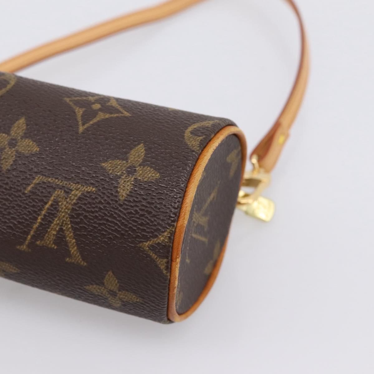 LOUIS VUITTON Monogram Papillon Pouch LV Auth 204347