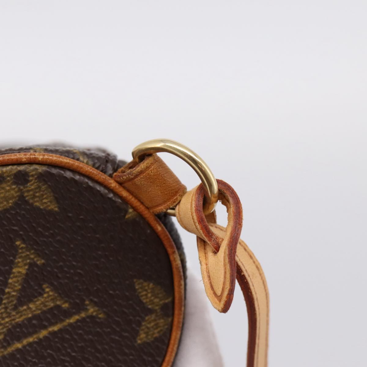 LOUIS VUITTON Monogram Papillon Pouch LV Auth 204347