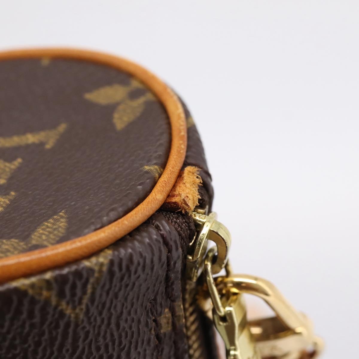 LOUIS VUITTON Monogram Papillon Pouch LV Auth 204347