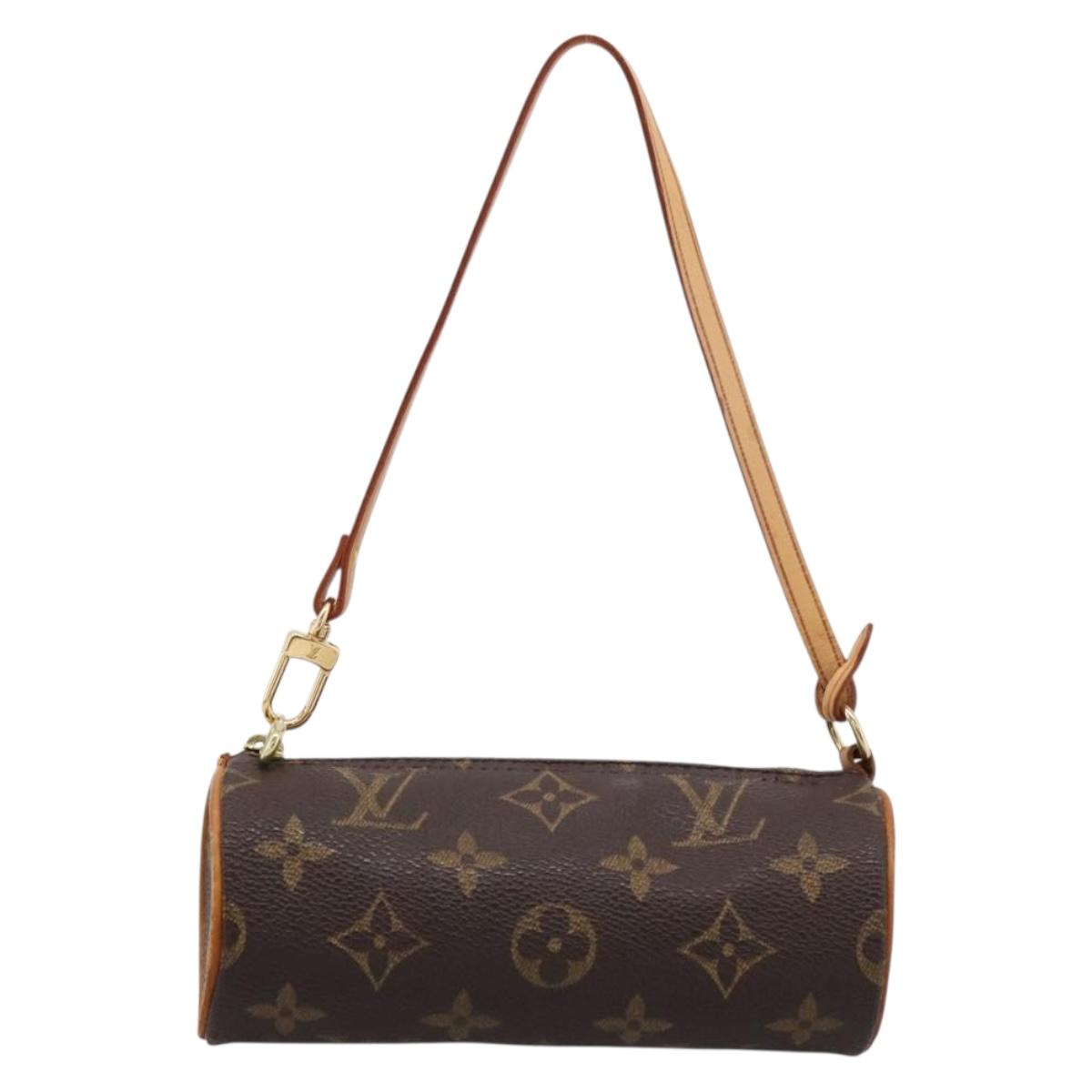LOUIS VUITTON Monogram Papillon Pouch LV Auth 204347