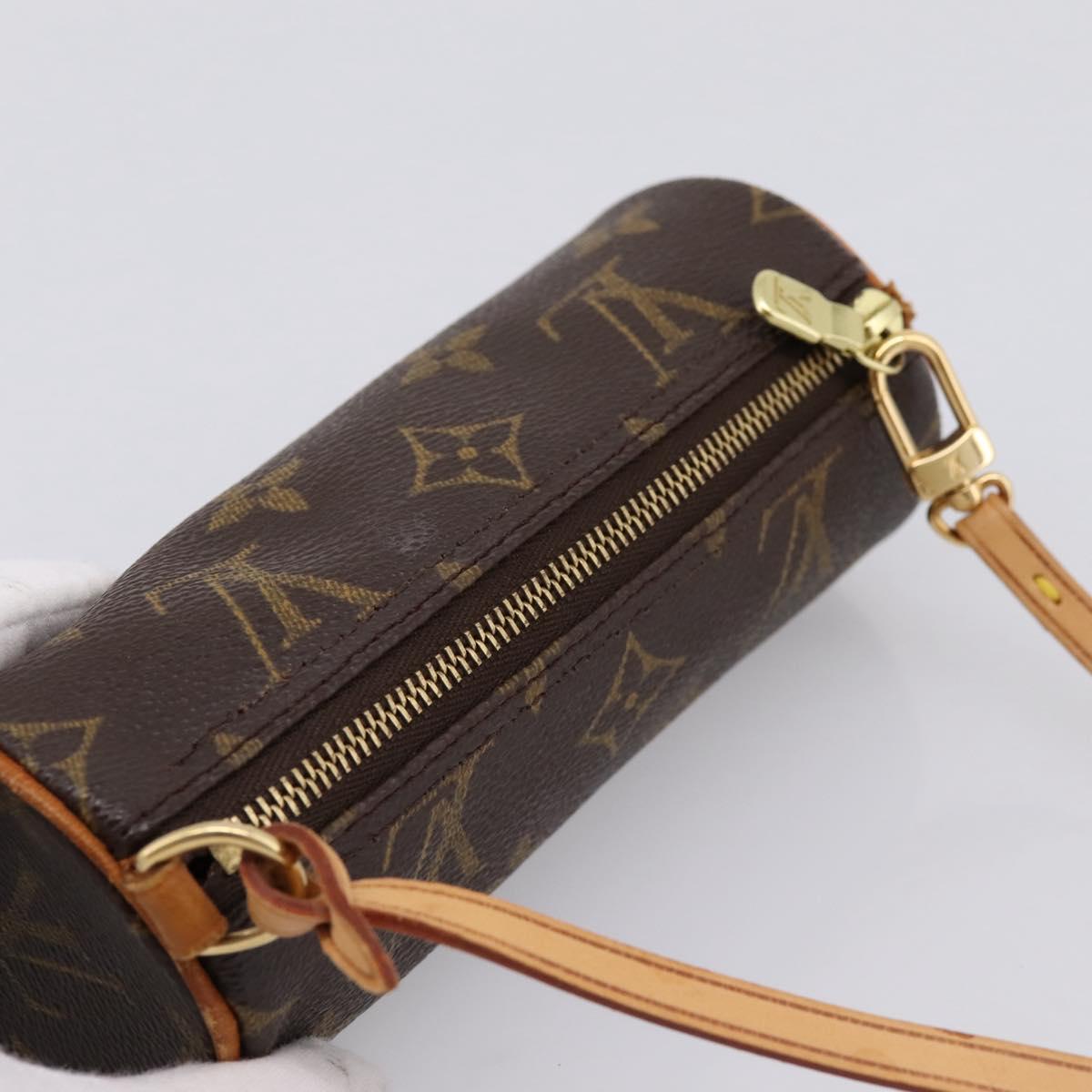LOUIS VUITTON Monogram Papillon Pouch LV Auth 204347