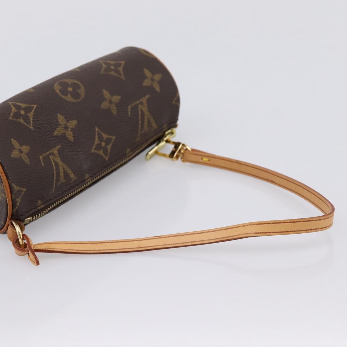 LOUIS VUITTON Monogram Papillon Pouch LV Auth 204347