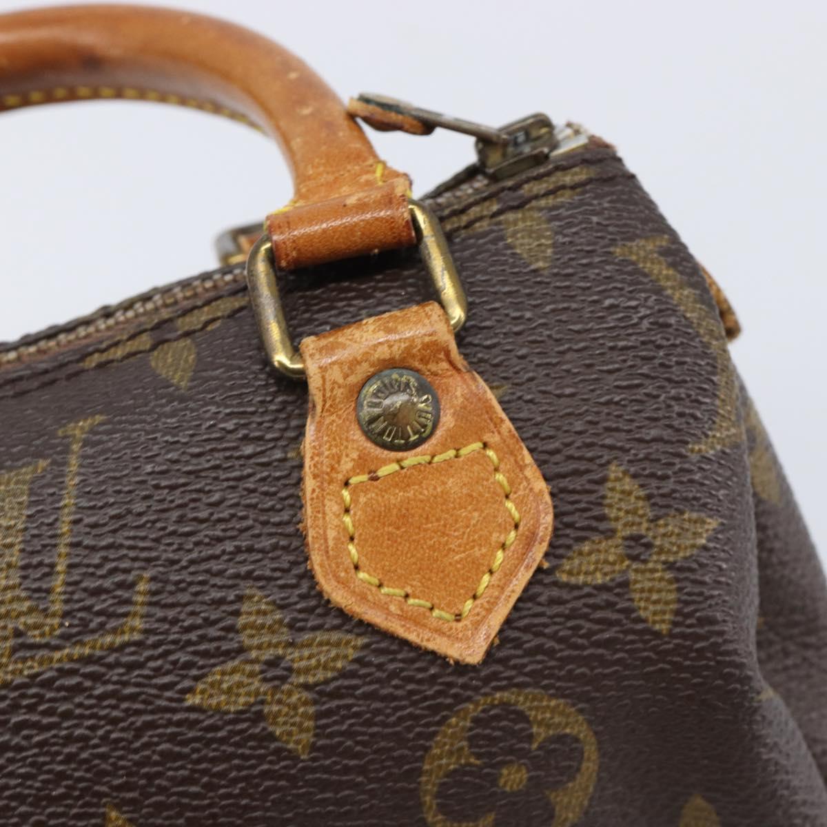 LOUIS VUITTON Monogram Mini Speedy Hand Bag M41534 LV Auth 204349