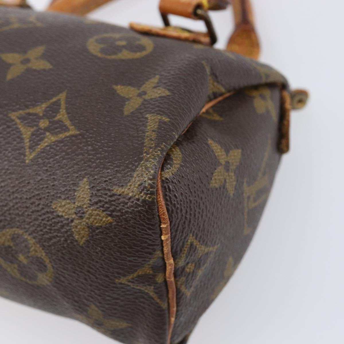 LOUIS VUITTON Monogram Mini Speedy Hand Bag M41534 LV Auth 204349