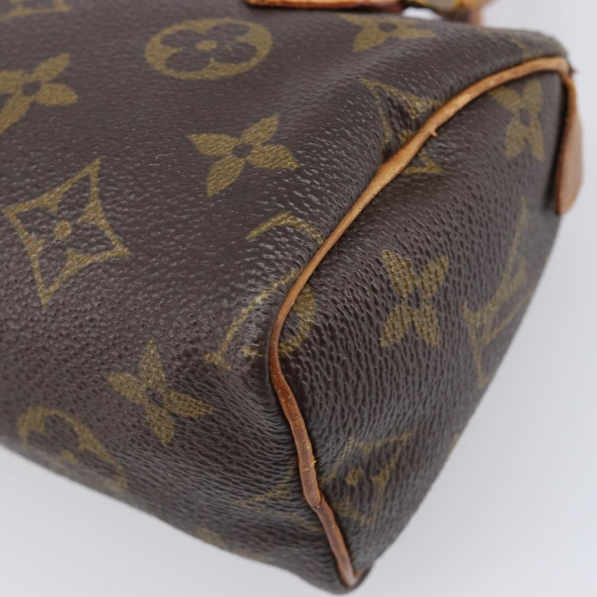 LOUIS VUITTON Monogram Mini Speedy Hand Bag M41534 LV Auth 204349