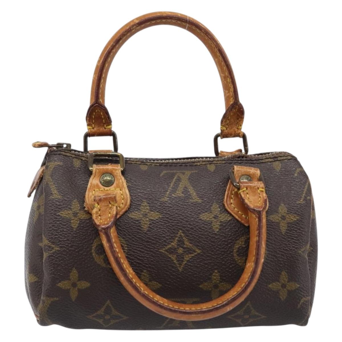 LOUIS VUITTON Monogram Mini Speedy Hand Bag M41534 LV Auth 204349