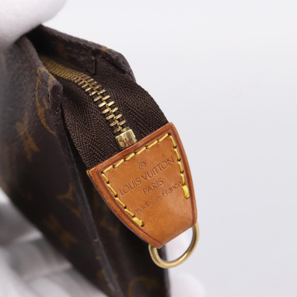 LOUIS VUITTON Monogram Bucket PM Accessory Pouch LV Auth 204354