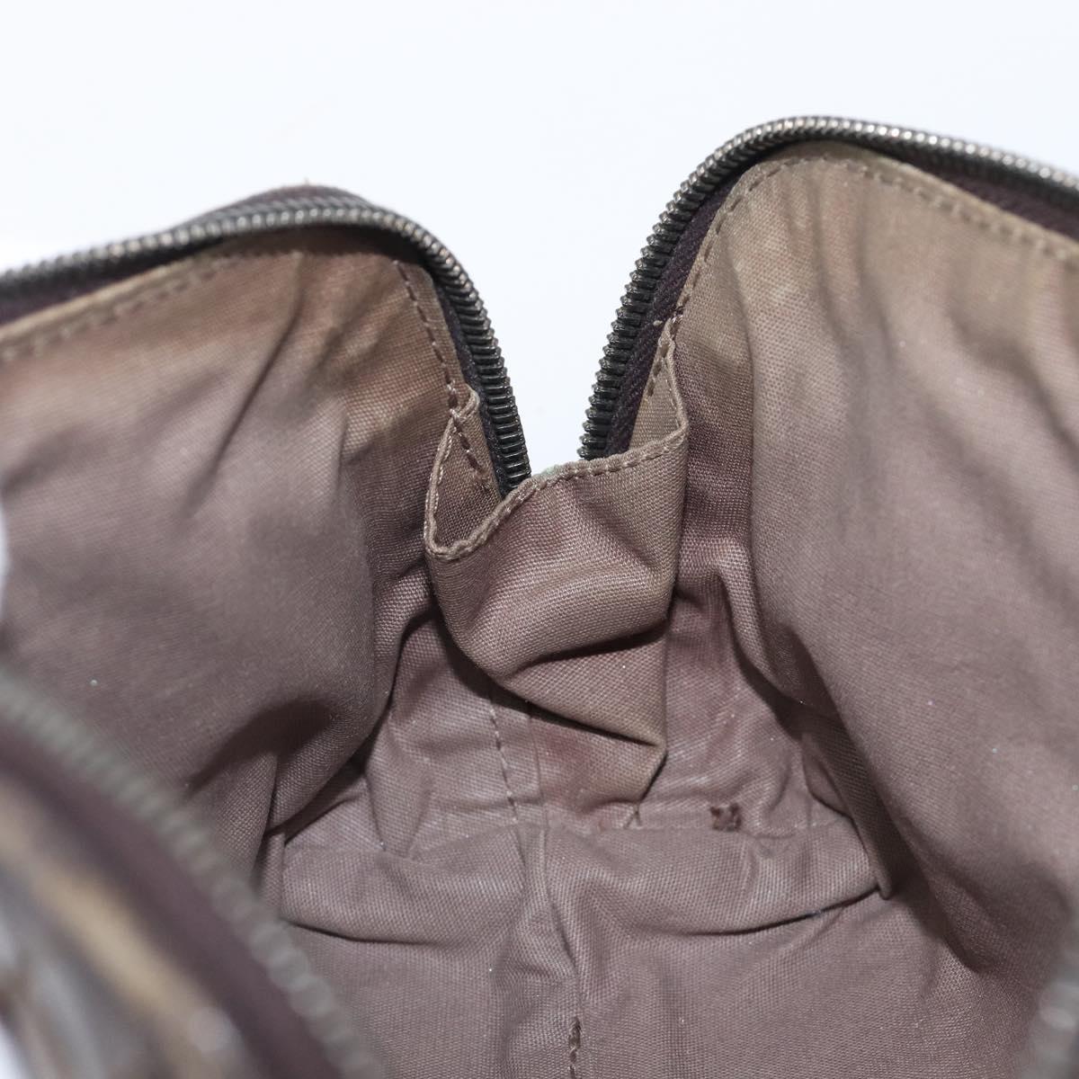 BOTTEGA VENETA INTRECCIATO Pouch Leather Brown 132534 Auth 204355