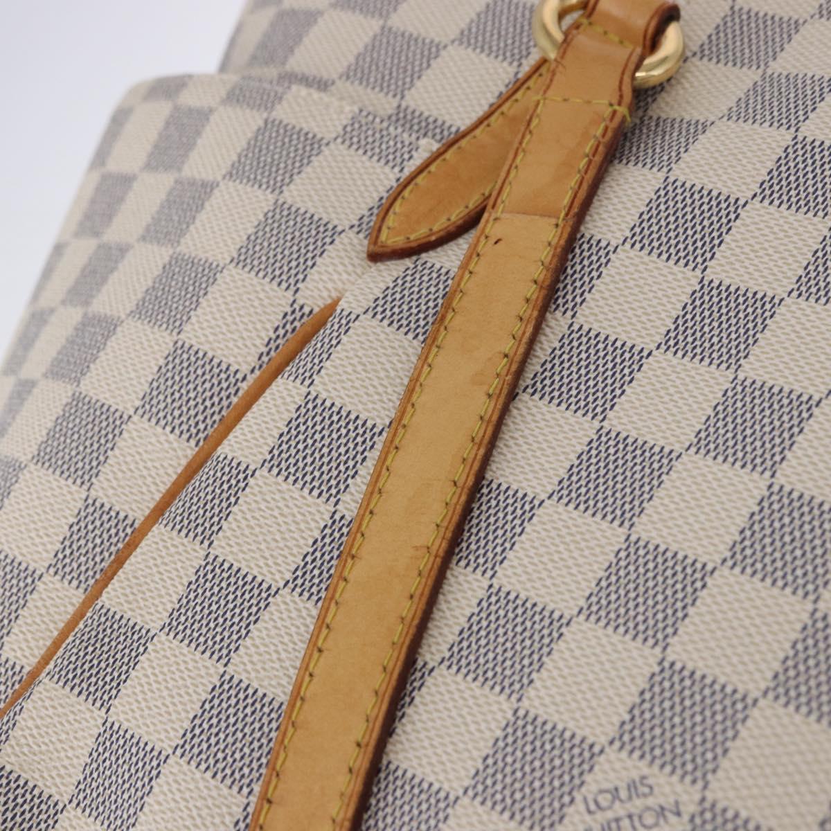 LOUIS VUITTON Damier Azur Totally MM Tote Bag N51262 LV Auth 204356