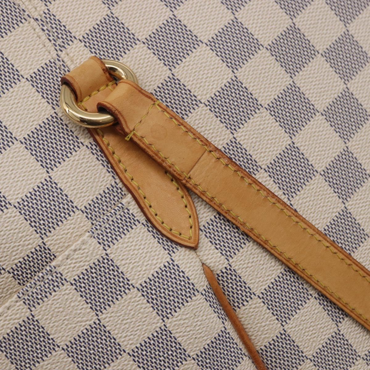 LOUIS VUITTON Damier Azur Totally MM Tote Bag N51262 LV Auth 204356
