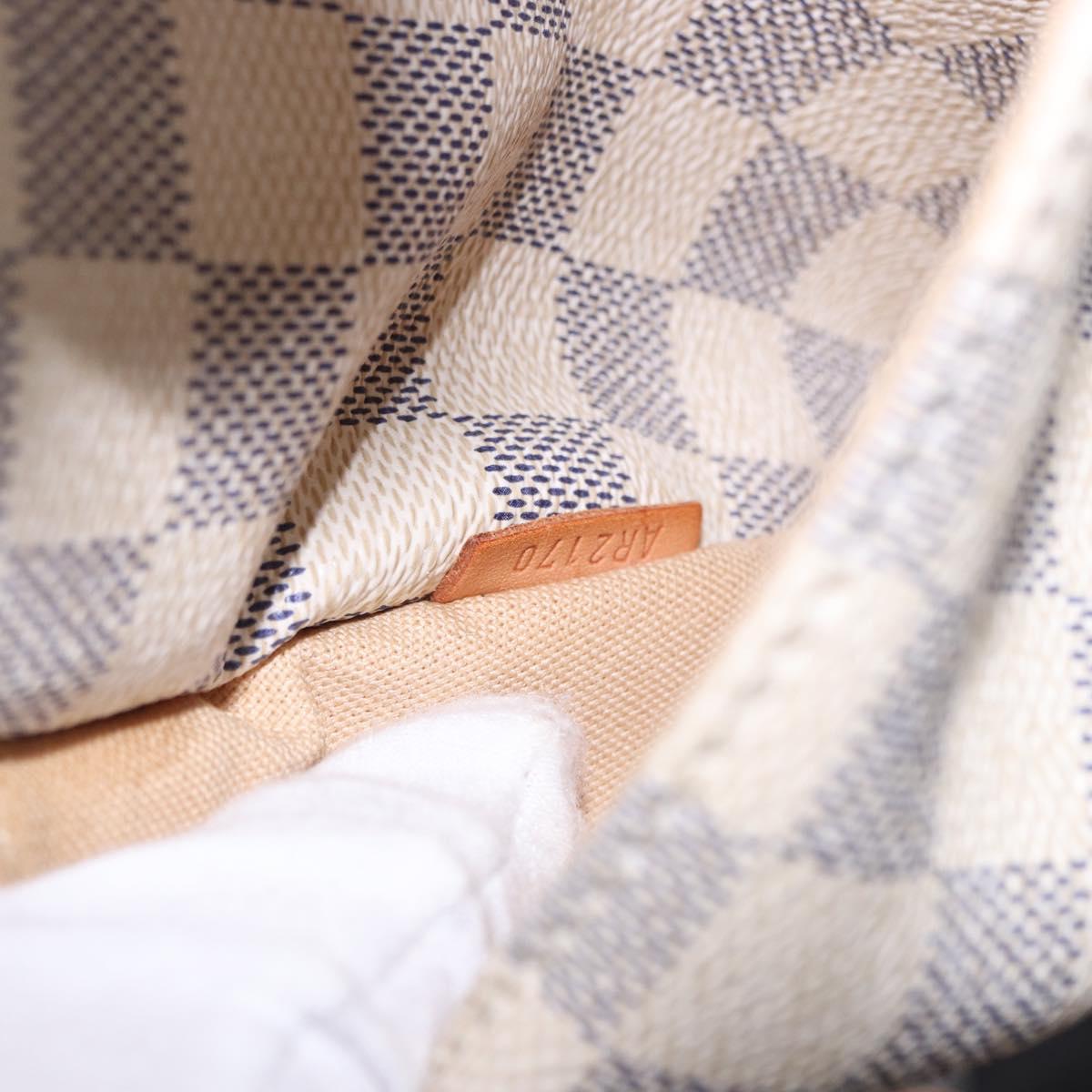 LOUIS VUITTON Damier Azur Totally MM Tote Bag N51262 LV Auth 204356