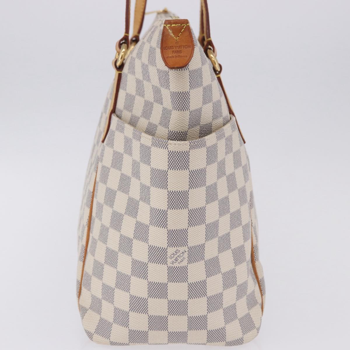 LOUIS VUITTON Damier Azur Totally MM Tote Bag N51262 LV Auth 204356