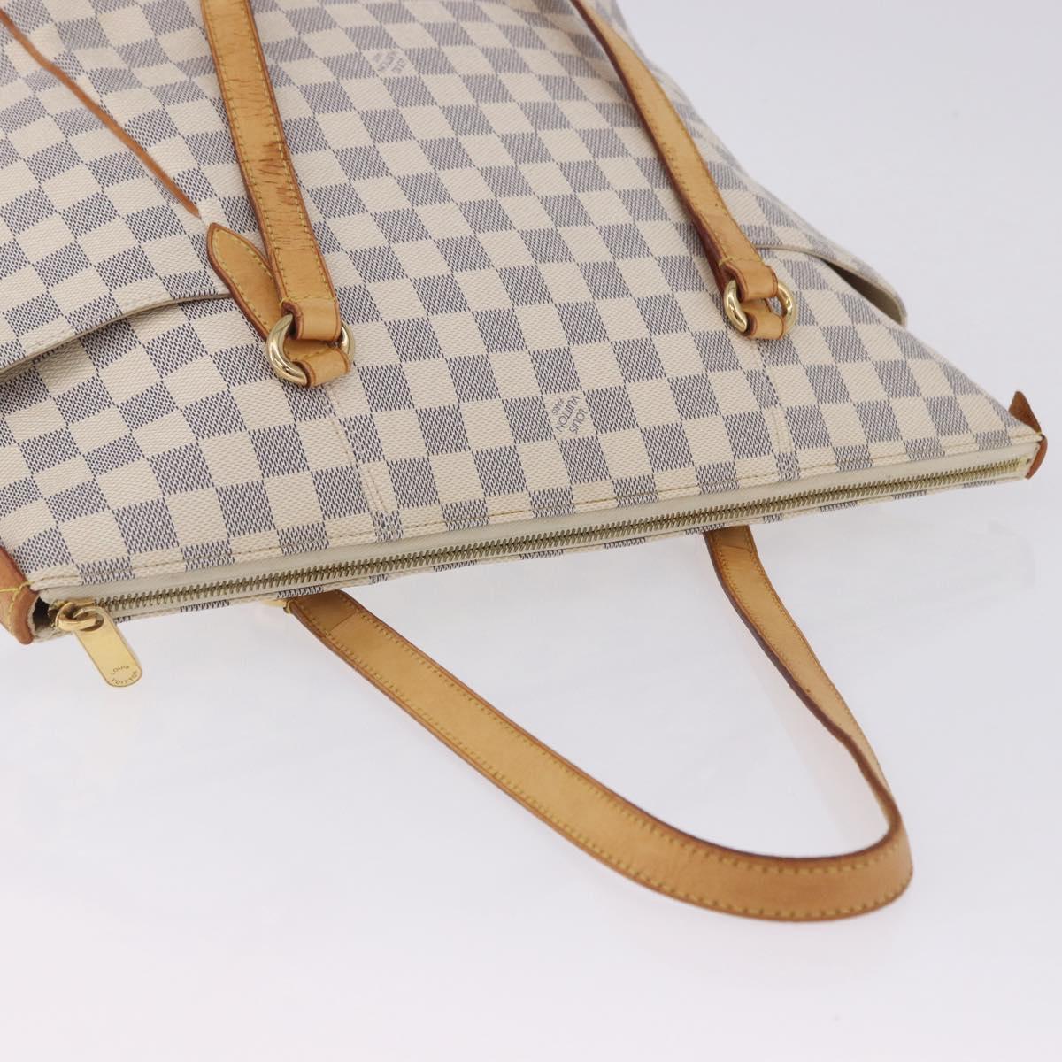 LOUIS VUITTON Damier Azur Totally MM Tote Bag N51262 LV Auth 204356