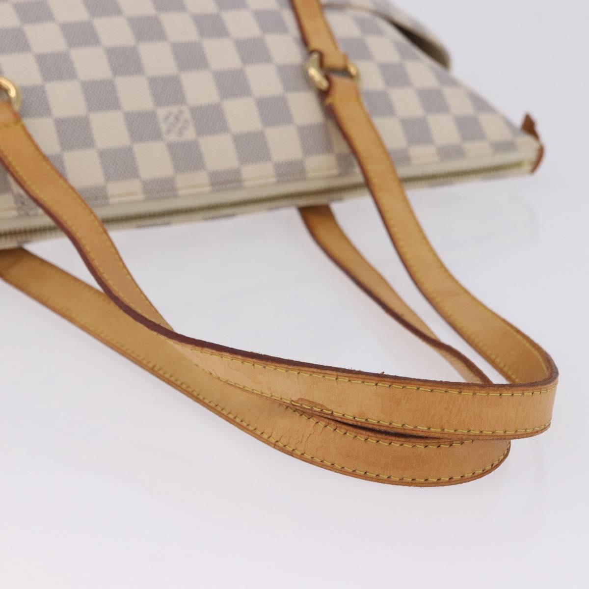 LOUIS VUITTON Damier Azur Totally MM Tote Bag N51262 LV Auth 204356
