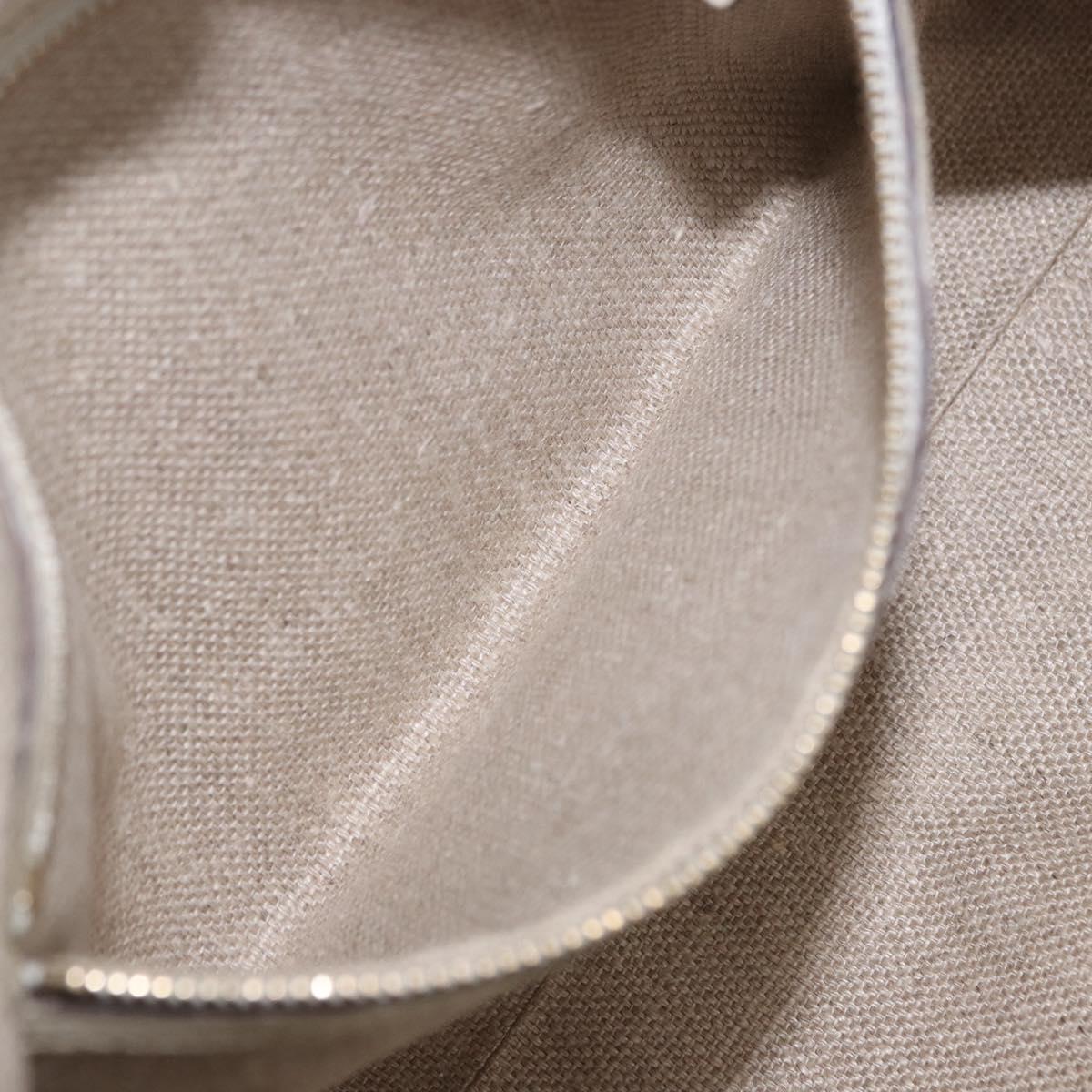 GUCCI Hand Bag Canvas Beige Gold 170009 Auth 204360V