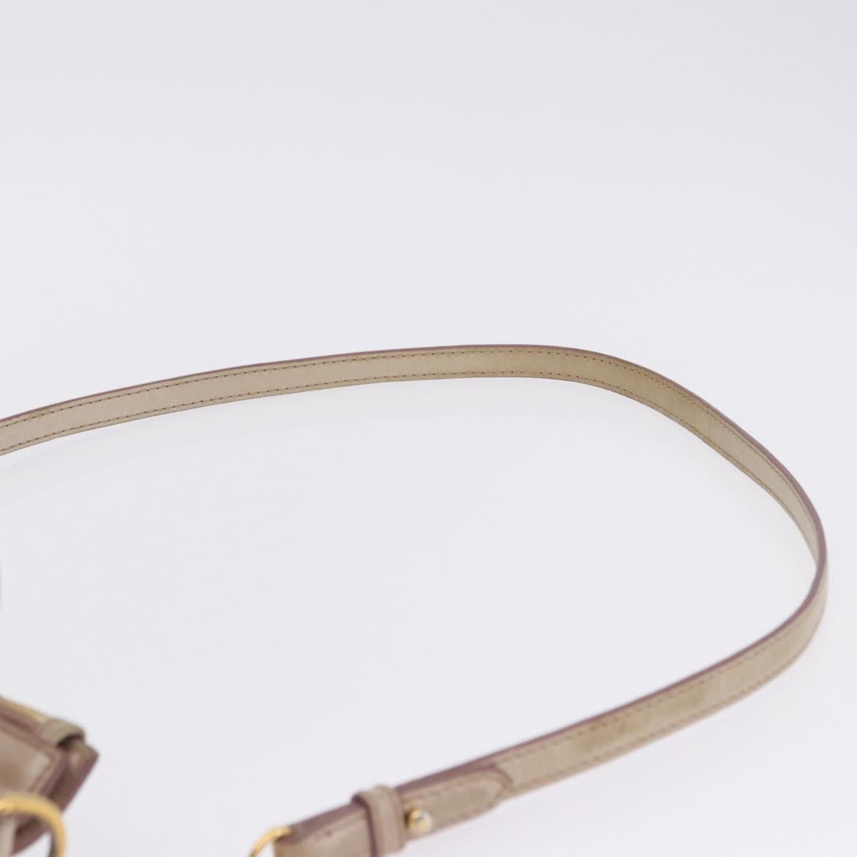 Miu Miu Hand Bag Vitellolux 2way Pink Gold Auth 204364A